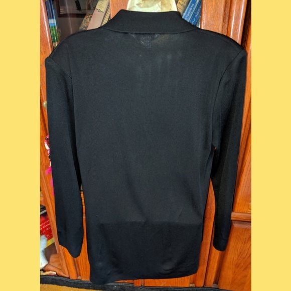 MISOOK PETITE BLACK FRONT CARDIGAN JACKET - Picture 5 of 5